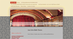 Desktop Screenshot of annarborballettheatre.org