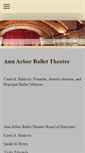 Mobile Screenshot of annarborballettheatre.org