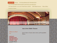 Tablet Screenshot of annarborballettheatre.org